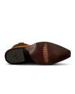 Sole view of The Sadie Braid - Sienna Suede on plain background