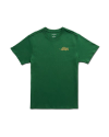 Front view of Men's Howdy Armadillo Tee - Green / Khaki on plain background