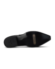 Sole view of The Blaze - Charcoal Ostrich Leg on plain background