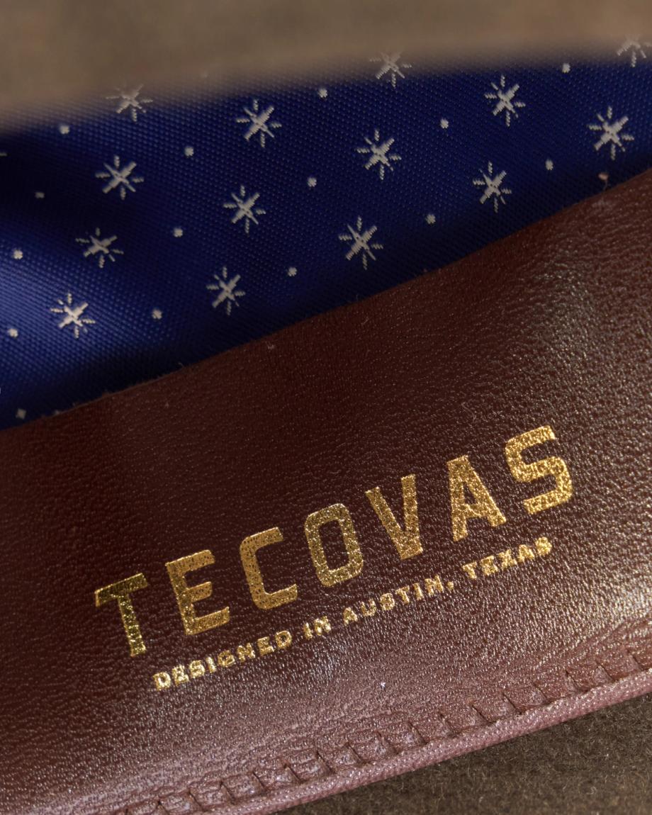 Closeup detail view of Cattleman Fur Cowboy Hat - Umber