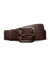 Front view of Men's Goat Belt II - Cafe on plain background
