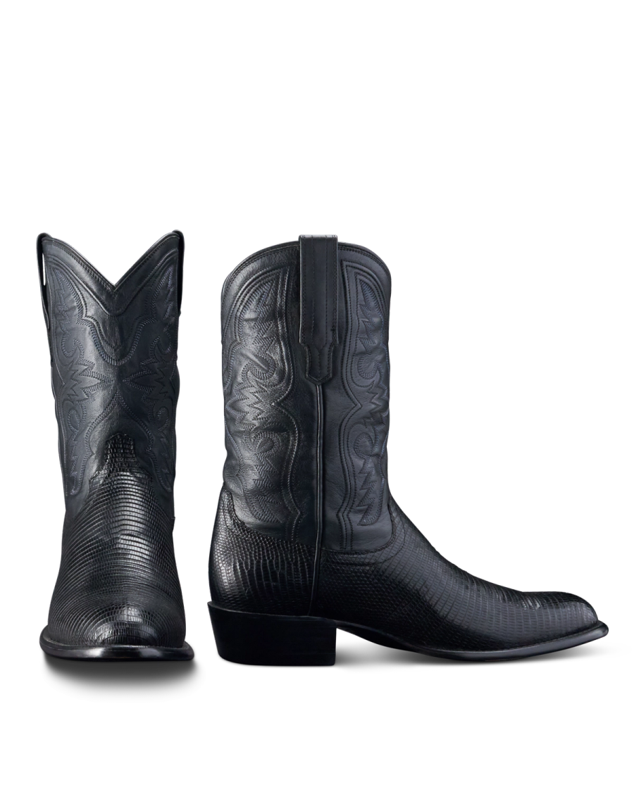The Nolan in Midnight Lizard - Men's Cowboy Boot | Tecovas