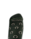 View of Horseshoe Ankle Sock (2-Pack) - Green / Sand
