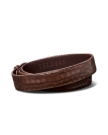 Back view of Men's Caiman Belt II - Oak on plain background