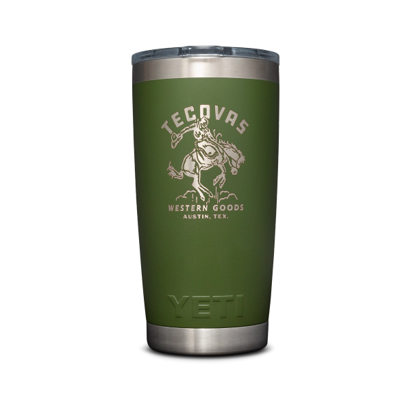 Front view of YETI R20 - Bronco / Highland Olive - Olive on plain background