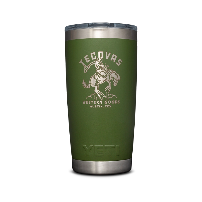 Front view of YETI R20 - Bronco / Highland Olive - Olive on plain background