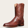 The Nash boot in bourbon colored lizard leather