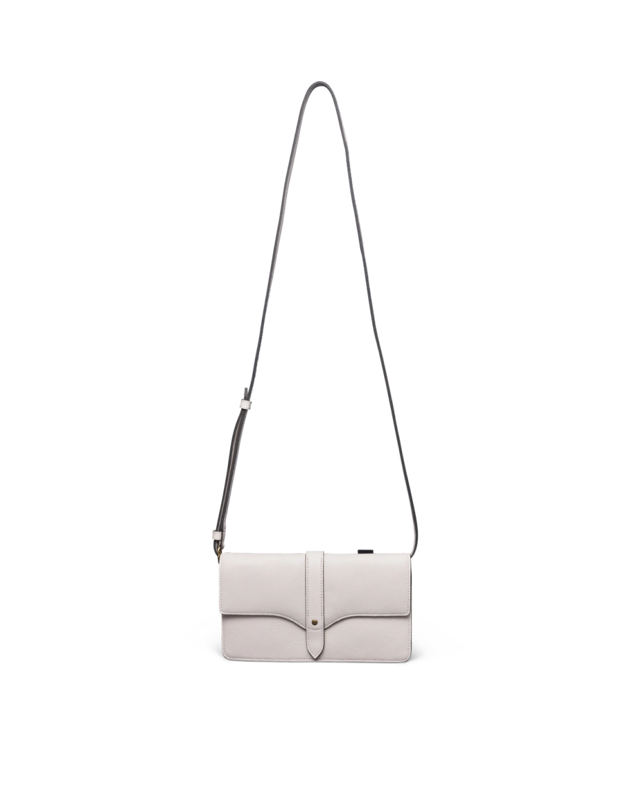 Front view of Women's Sierra Convertible Crossbody - Antique White on plain background