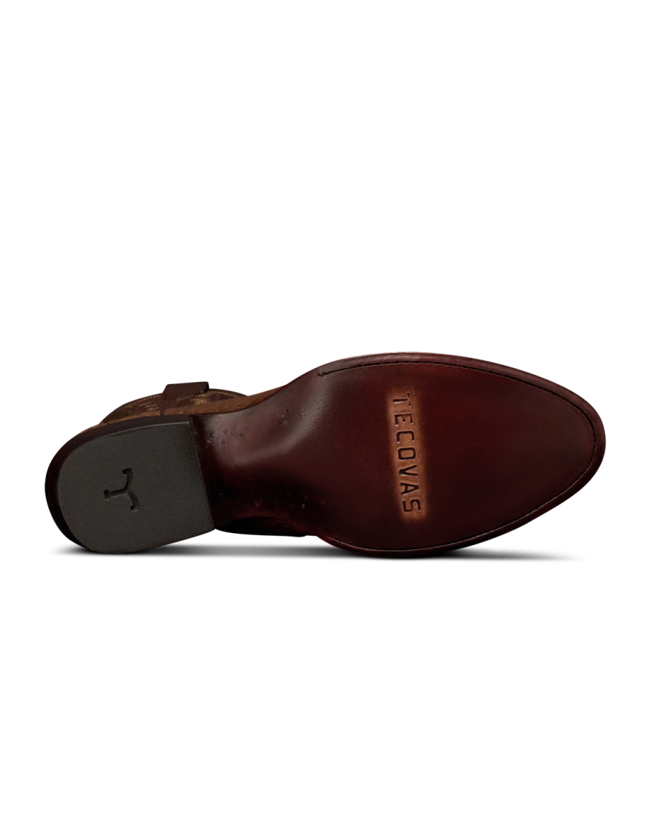 Sole view of The Dillon - Toffee Caiman on plain background