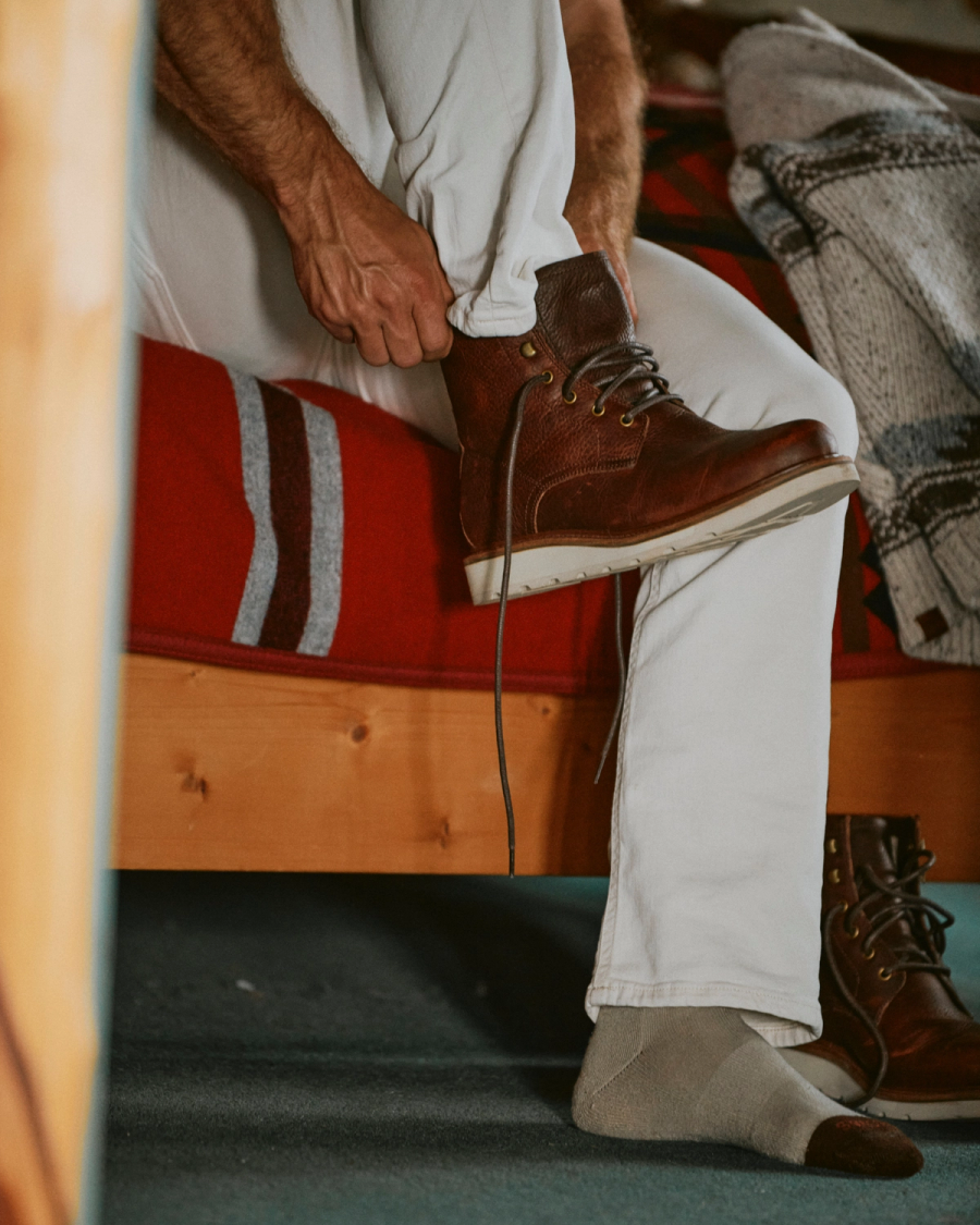 The Knox Lace Up in Cognac Cowhide - Men's Lace Up Boot | Tecovas