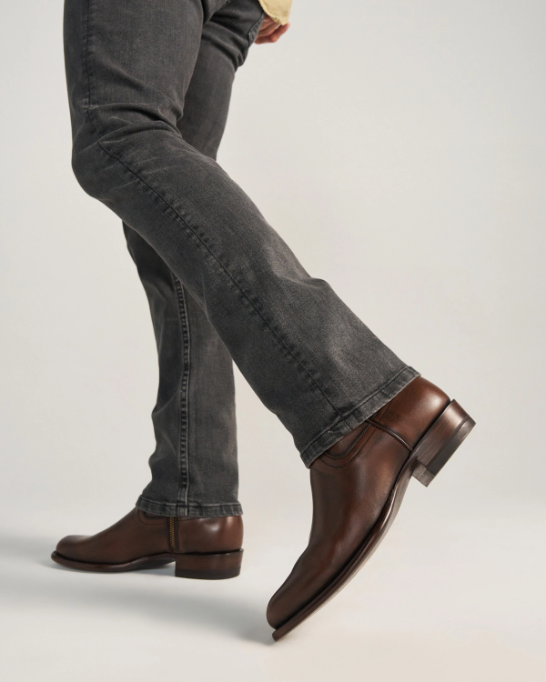 View of The Dean - Iced Tea Cowhide
