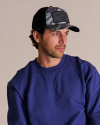 Lifestyle view of Western Goods 5-Panel Low Pro Trucker - Gray Camo