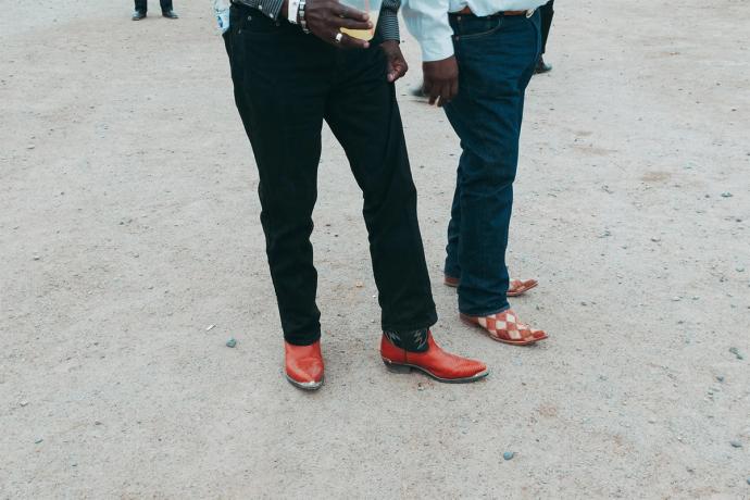men in cowboy boots
