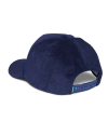 Quarterback view of Tecovas Corduroy Mid-Profile Hat - Navy on plain background