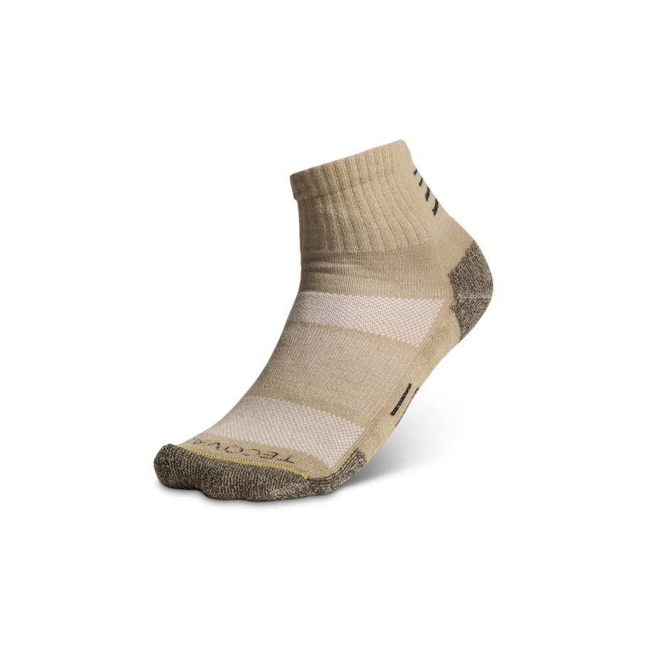Front view of Hiker Socks - Chai on plain background