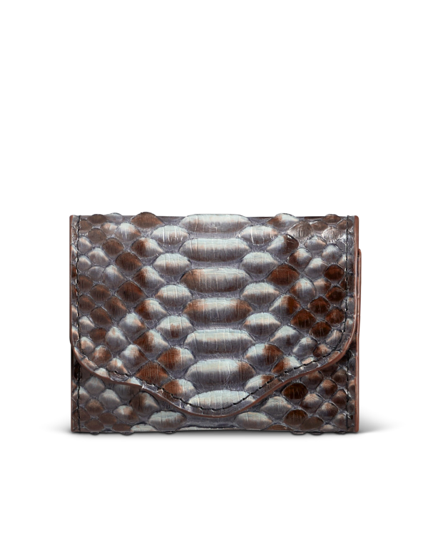 View of Python Card Case - Blue Multi