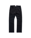 Front view of Men's Slim Straight Stretch Twill - Black on plain background