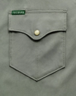 Closeup detail view of Men's Performance Western Pearl Snap SS - Cactus