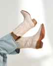 View of The Sadie - Pearl Smooth Ostrich