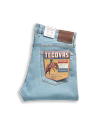 View of Men's Slim Straight Stretch Denim - Light Stone Wash