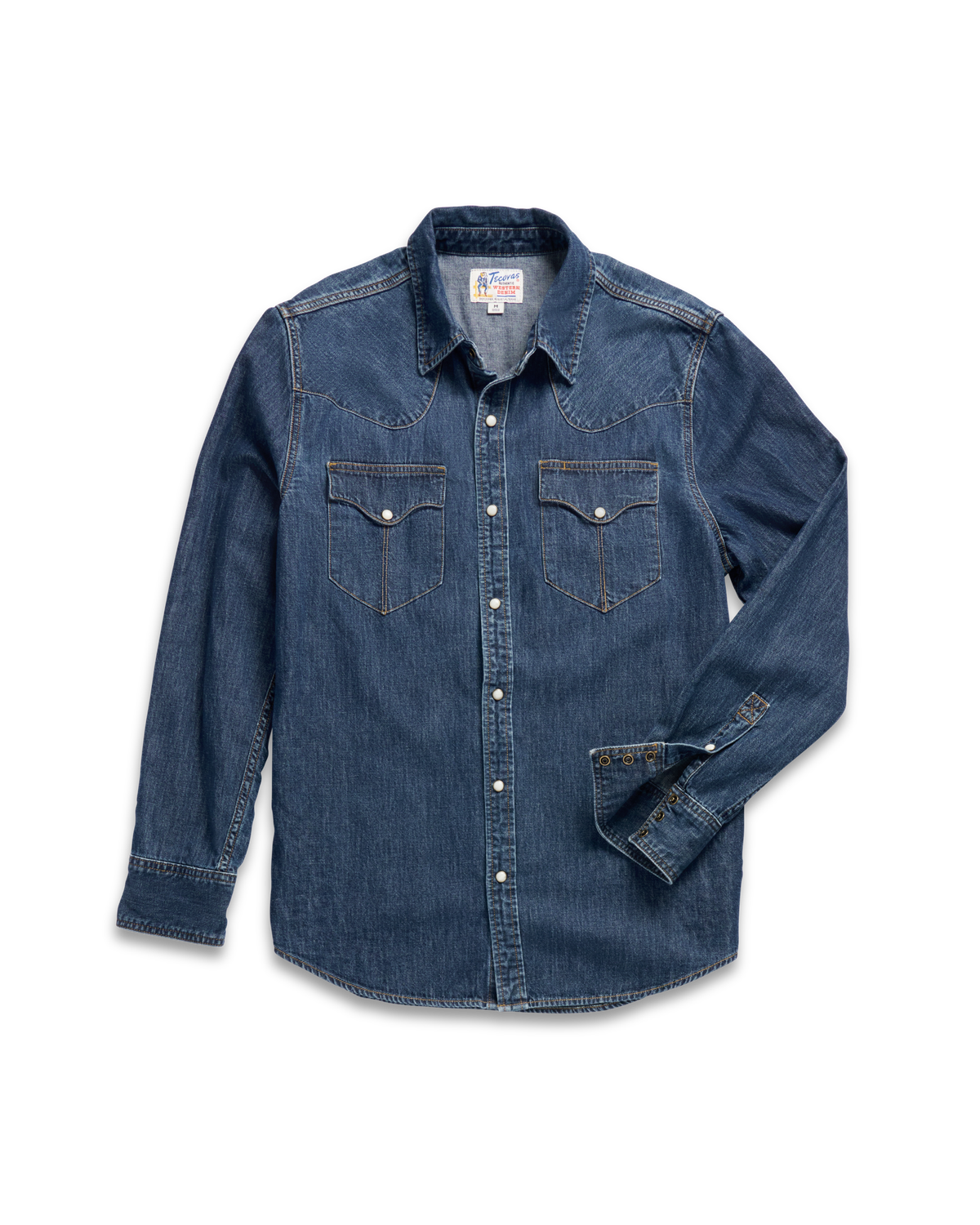 Men's Denim Long Sleeve Pearl Snap | Tecovas