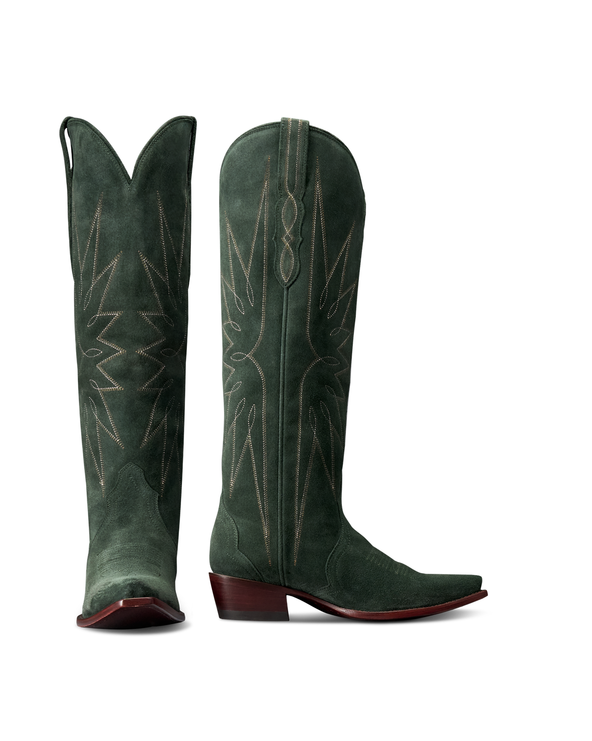The Loretta - Hunter Green Suede