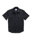 Closeup detail view of Men's Performance Western Pearl Snap SS - Classic Fit - Black