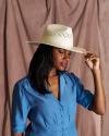 View of The Belle Straw Cowgirl Hat - Natural