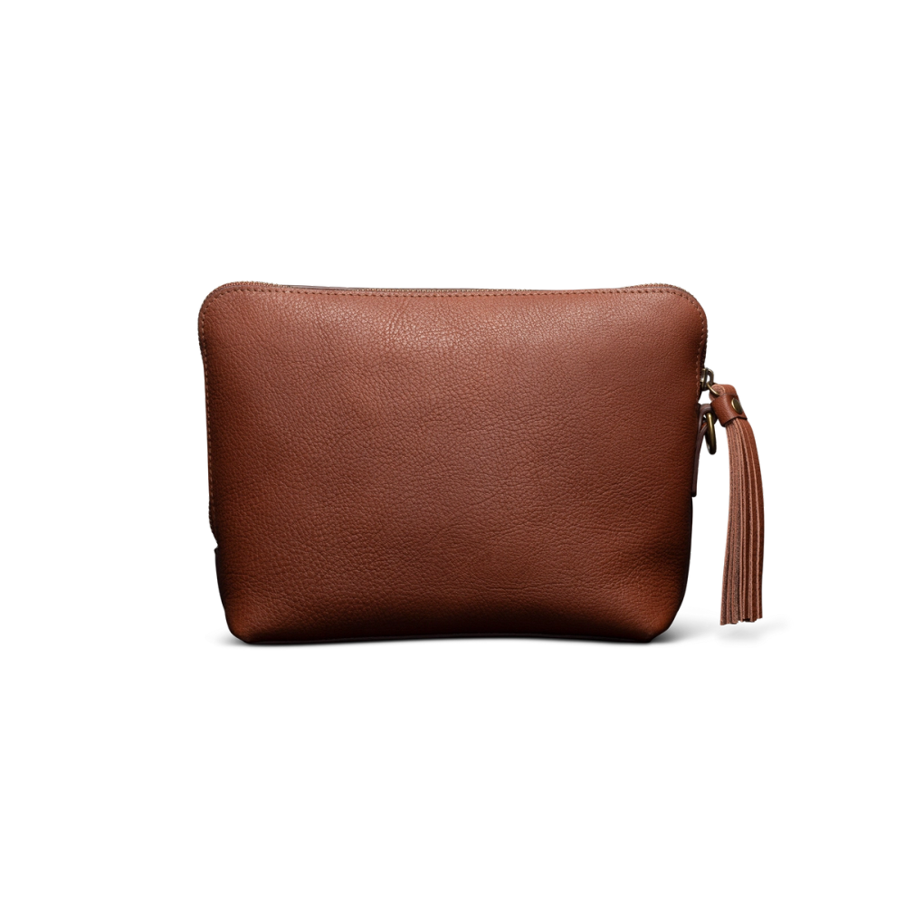 Leather Wristlet Pouch - Fawn Bovine | Tecovas