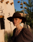 View of The Belle Wool Cowgirl Hat - Medium Brown