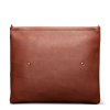 Back view of Leather Clutch Fawn Bovine / OS - Fawn on plain background