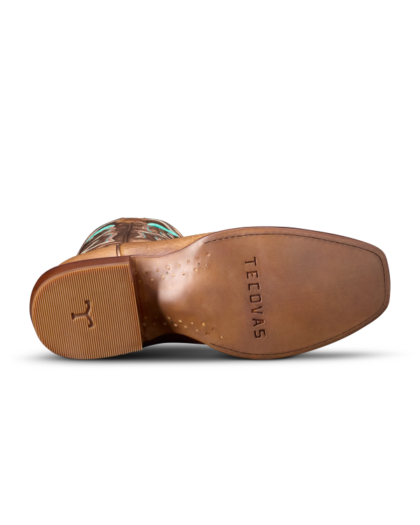 Sole view of The Marion - Tan / Copper on plain background