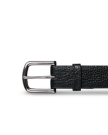 Front view of Men's Bison Belt II - Midnight on plain background