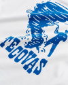 Closeup view of Men's Tornado Tee - White / Blue