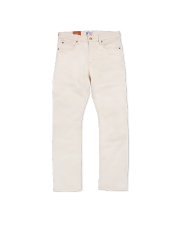 Front view of Men's Slim Straight Stretch Twill - Light Sand on plain background