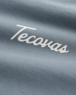 Front view of Women's Store Front Tee - Blue on plain background