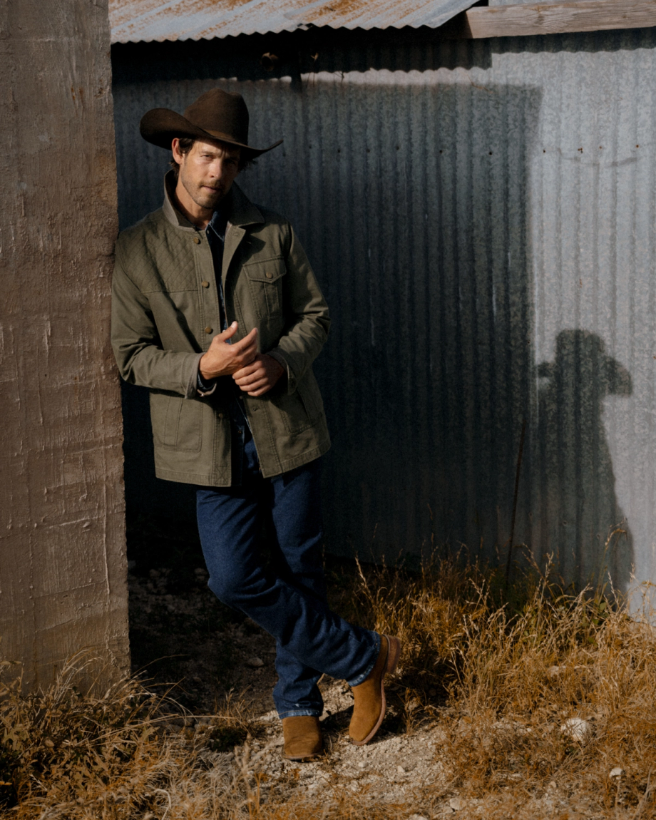 View of Men's Field Jacket - Dark Olive