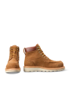 Pair view of LongHaul Waterproof Moc Composite Toe Work Boot - Cashew on plain background