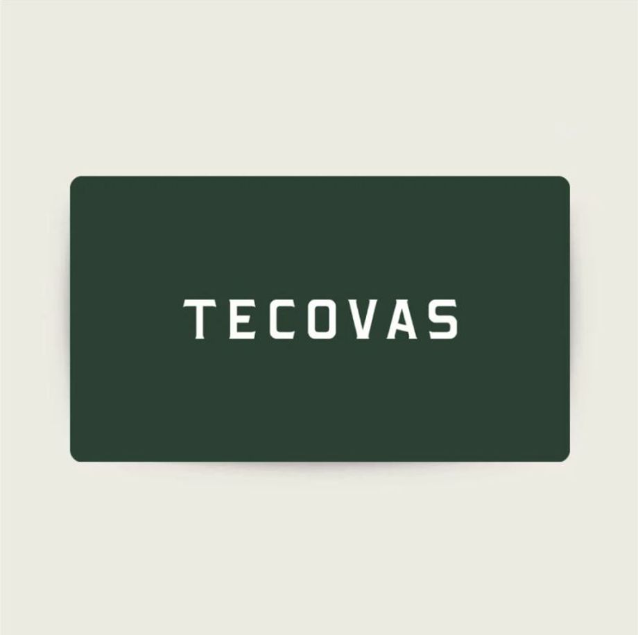 A view of a Tecovas gift card