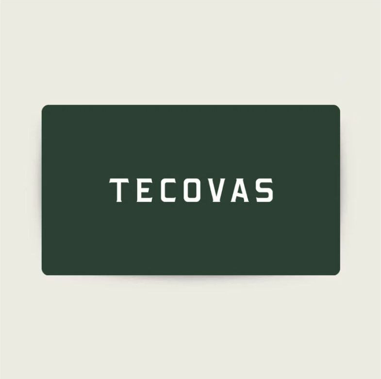 A view of a Tecovas gift card