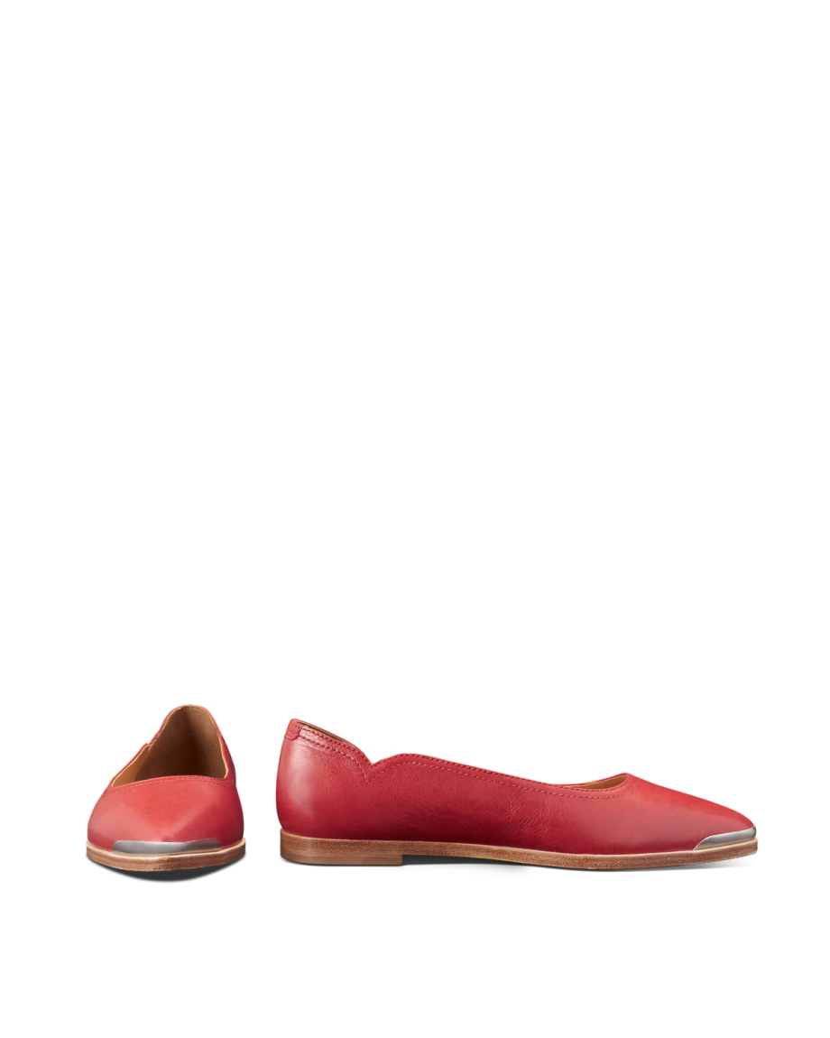 Pair view of The Misty - Crimson Cowhide on plain background