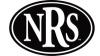 A black oval logo with the white letters "NRS" in bold, serif font.