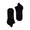 Pair view of Ankle Socks - Black on plain background