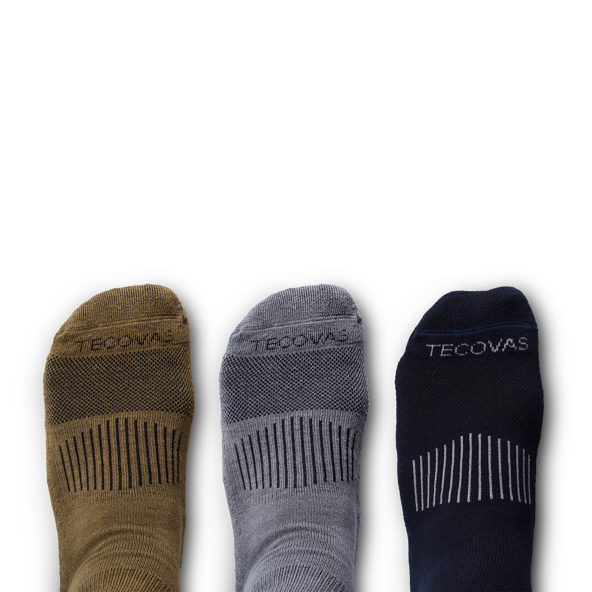 Toe view of Boot Socks - Multi II on plain background