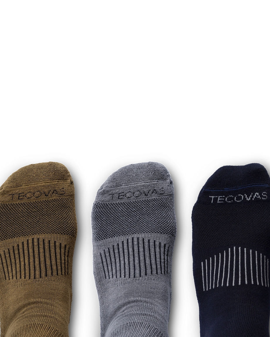 Toe view of Boot Socks - Multi II on plain background