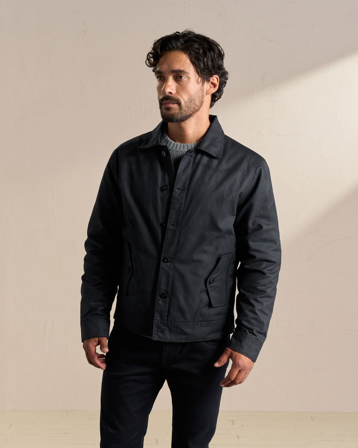 TENBOX×STUDYSHOWROOM STORE WAX JACKET TENBOX×STUDYSHOWROOM STORE WAX JACKET Waxed Canvas Jacket