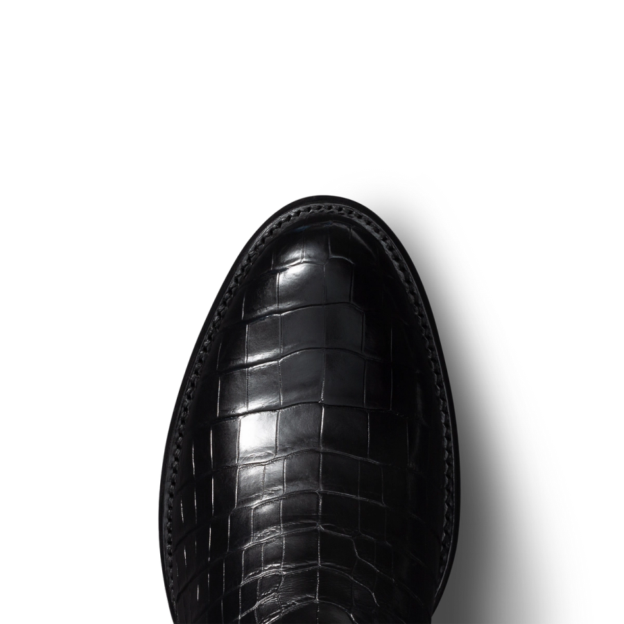 The Marshall Cowboy Boot - Black crocodile | Tecovas display picture 1