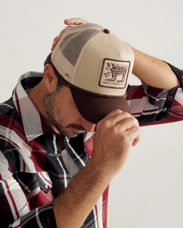 View of Soco Patch Five-Panel Trucker - Brown