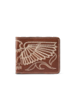 Front view of Eagle Billfold - Brown on plain background