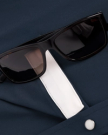 Closeup detail view of Men's Performance Western Pearl Snap - Navy